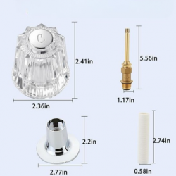RKB0020 Bathtub Shower Knobs - For Price Pfister Verve Faucet
